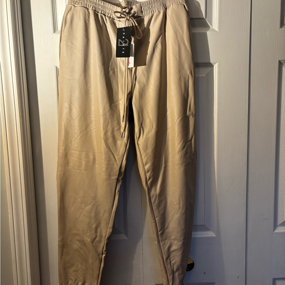 Stylish Women's Beige Jogger Pants
